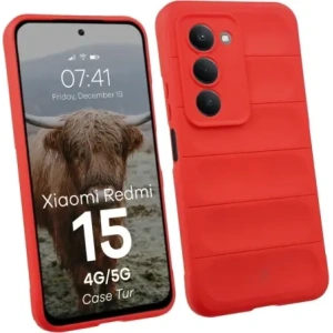 Pancerne etui Bizon Case Tur do Xiaomi Redmi 15 4G / 5G czerwone
