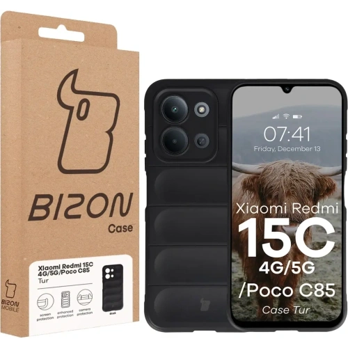 Pancerne etui Bizon Case Tur do Xiaomi Redmi 15C 4G / 5G / POCO C85 4G 173mm czarne