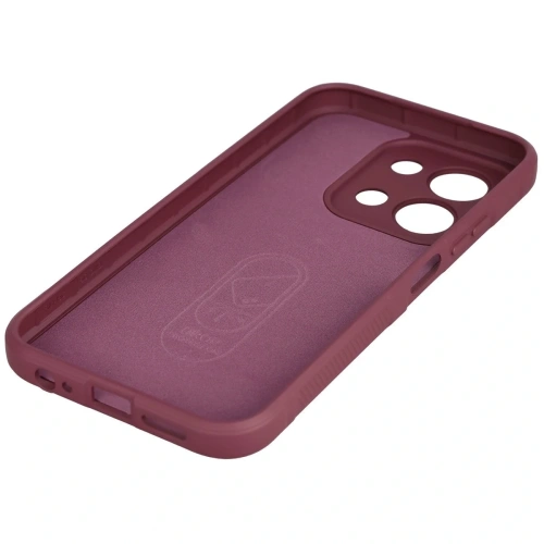 Pancerne etui Bizon Case Tur do Xiaomi Redmi 15C 4G / 5G / POCO C85 4G 173mm burgundowe