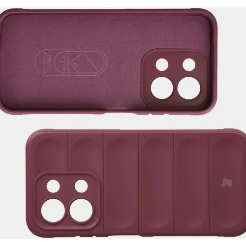 Pancerne etui Bizon Case Tur do Xiaomi Redmi 15C 4G / 5G / POCO C85 4G 173mm burgundowe