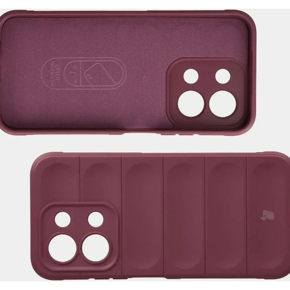 Pancerne etui Bizon Case Tur do Xiaomi Redmi 15C 4G / 5G / POCO C85 4G burgundowe