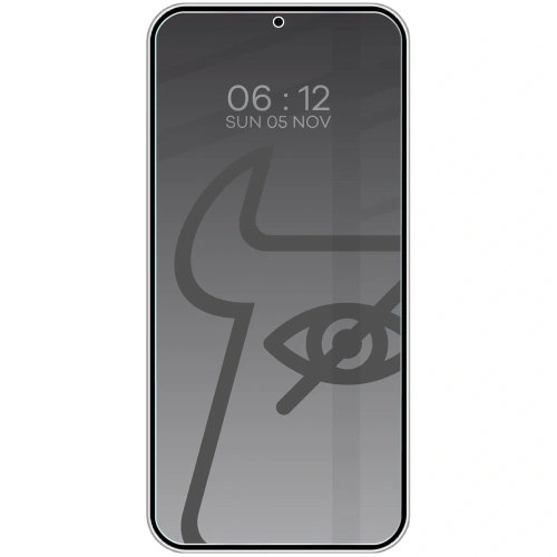 Prywatyzujące szkło hartowane Bizon Glass Clear Shadow Duo do Samsung Galaxy S25 / S24 przyciemniane [2 PACK]