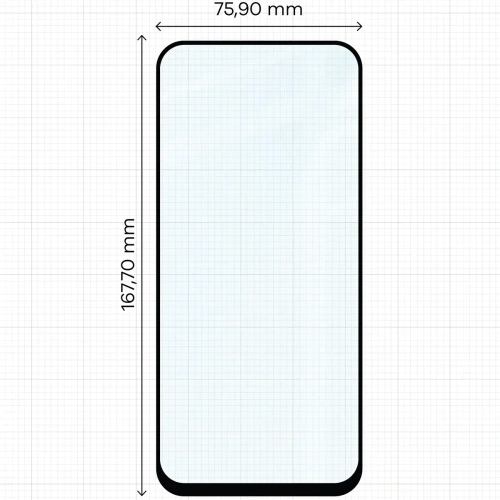 Szkło hartowane Bizon Glass Edge 2 do Xiaomi Redmi 15C 4G / 5G / POCO C85 4G 173mm czarna ramka