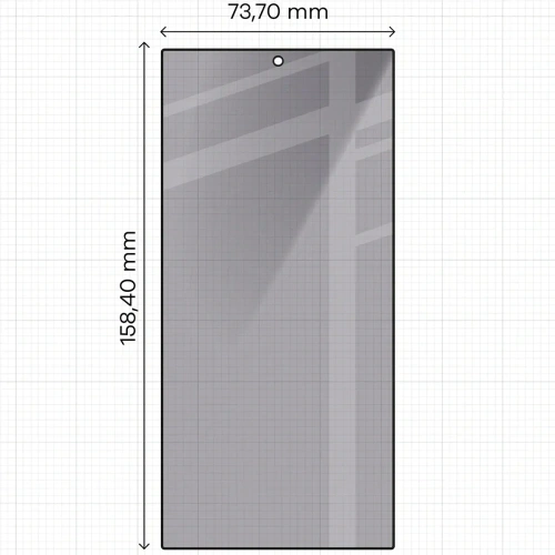 Prywatyzujące szkło hartowane Bizon Glass Edge Shadow Duo do Samsung Galaxy S24 Ultra przyciemniane z czarną ramką [2 PACK]