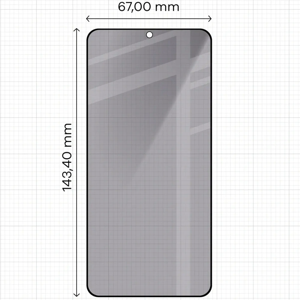 Prywatyzujące szkło hartowane Bizon Glass Edge Shadow Duo do Samsung Galaxy S25 / S24 przyciemniane z czarną ramką [2 PACK]