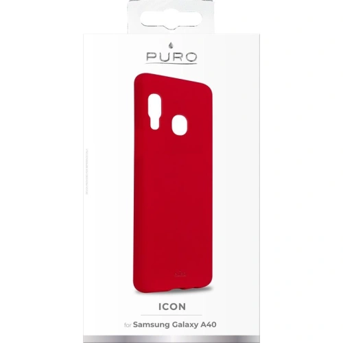 Etui PURO ICON Cover Etui Samsung Galaxy A40 (czerwony)