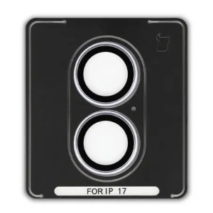 Szkło na aparat z aplikatorem Bizon Glass Snap Lens do do Apple iPhone 17 lawendowa ramka