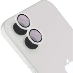 Szkło na aparat z aplikatorem Bizon Glass Snap Lens do do Apple iPhone 17 biała ramka