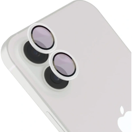 Szkło na aparat z aplikatorem Bizon Glass Snap Lens do do Apple iPhone 17 biała ramka