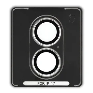 Szkło na aparat z aplikatorem Bizon Glass Snap Lens do do Apple iPhone 17 biała ramka