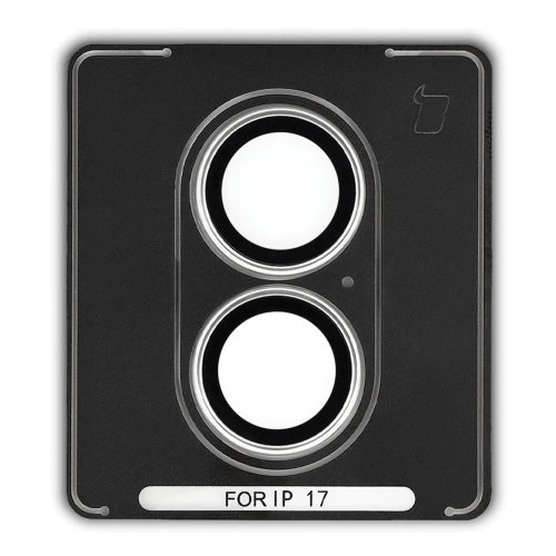 Szkło na aparat z aplikatorem Bizon Glass Snap Lens do do Apple iPhone 17 biała ramka