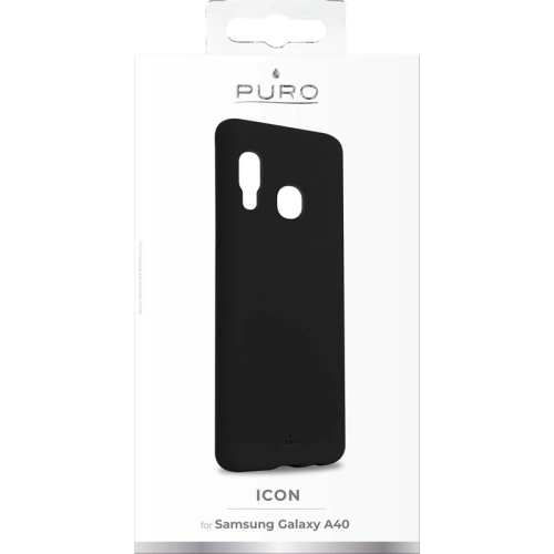 Etui PURO ICON Cover Samsung Galaxy A40 (czarny)