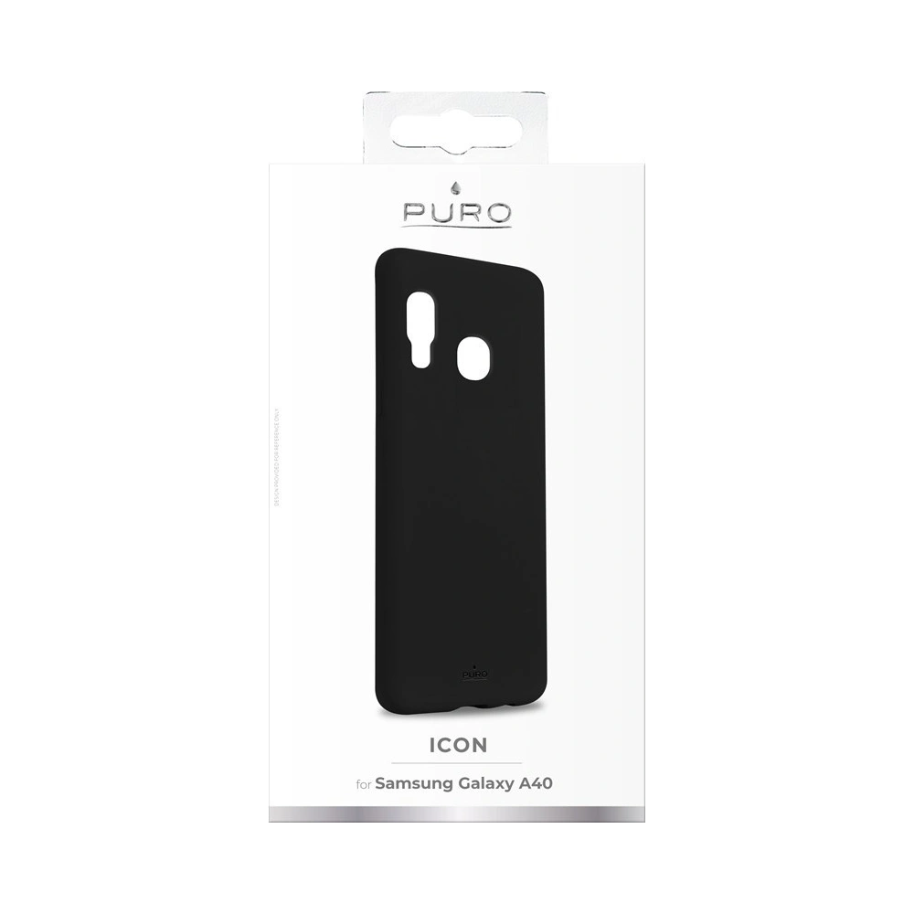 Hurtownia GSM - Etui PURO ICON Cover Samsung Galaxy A40 (černý) - PUR156BLK - {ean13} - Hurt