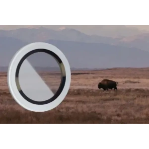 Szkło na aparat z aplikatorem Bizon Glass Snap Lens do do Apple iPhone 17 biała ramka