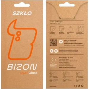 Szkło na aparat z aplikatorem Bizon Glass Snap Lens do do Apple iPhone 17 biała ramka