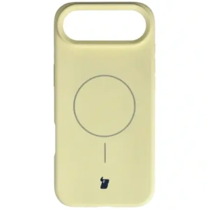 Silikonowe etui z pierścieniem magnetycznym Bizon Soft Case Magnetic do do Apple iPhone Air jasnożółte
