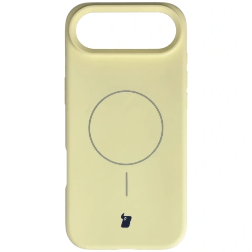 Silikonowe etui z pierścieniem magnetycznym Bizon Soft Case Magnetic do do Apple iPhone Air jasnożółte