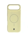 Silikonowe etui z pierścieniem magnetycznym Bizon Soft Case Magnetic do do Apple iPhone Air jasnożółte