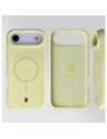 Silikonowe etui z pierścieniem magnetycznym Bizon Soft Case Magnetic do do Apple iPhone Air jasnożółte