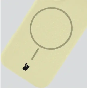 Silikonowe etui z pierścieniem magnetycznym Bizon Soft Case Magnetic do do Apple iPhone Air jasnożółte