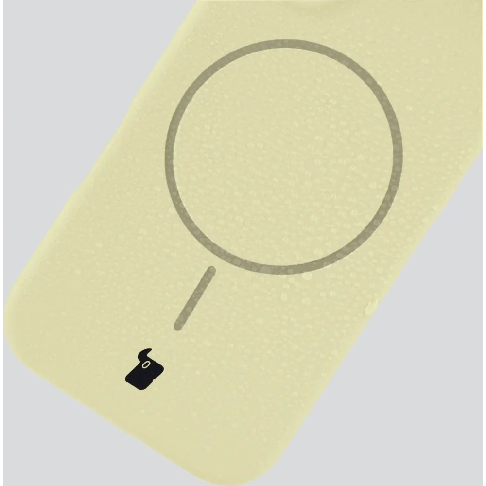 Silikonowe etui z pierścieniem magnetycznym Bizon Soft Case Magnetic do do Apple iPhone Air jasnożółte
