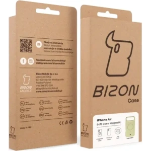Silikonowe etui z pierścieniem magnetycznym Bizon Soft Case Magnetic do do Apple iPhone Air jasnożółte