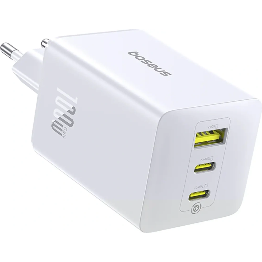 Ładowarka sieciowa Baseus EnerFill FE11 USB-A / 2xUSB-C 100W biała