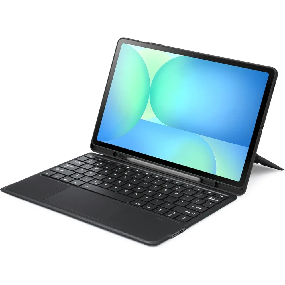 Etui z klawiaturą Dux Ducis DK series do Samsung Tab S10 FE+ Plus z podświetleniem czarna