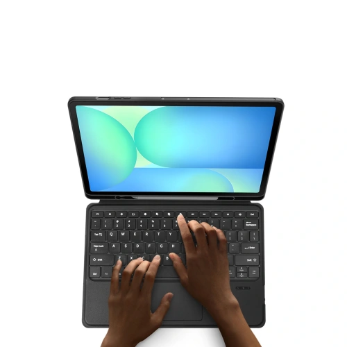 Etui z klawiaturą Dux Ducis DK series do Samsung Tab S10 FE+ Plus z podświetleniem czarna