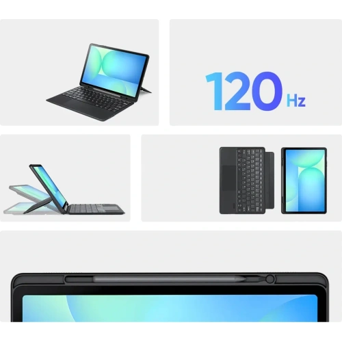 Etui z klawiaturą Dux Ducis DK series do Samsung Tab S10 FE+ Plus czarne