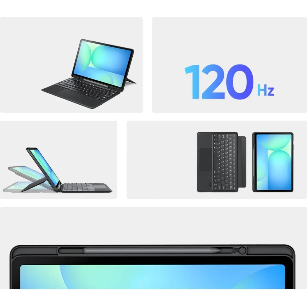 Etui z klawiaturą Dux Ducis DK series do Samsung Tab S10 FE+ Plus czarne