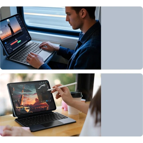 Etui z klawiaturą Dux Ducis MK series do Apple iPad 10.9" 2022 / 11" 2025 czarne