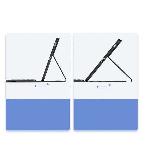 Etui z klawiaturą Dux Ducis TK series do Samsung Tab S10 FE+ Plus czarne