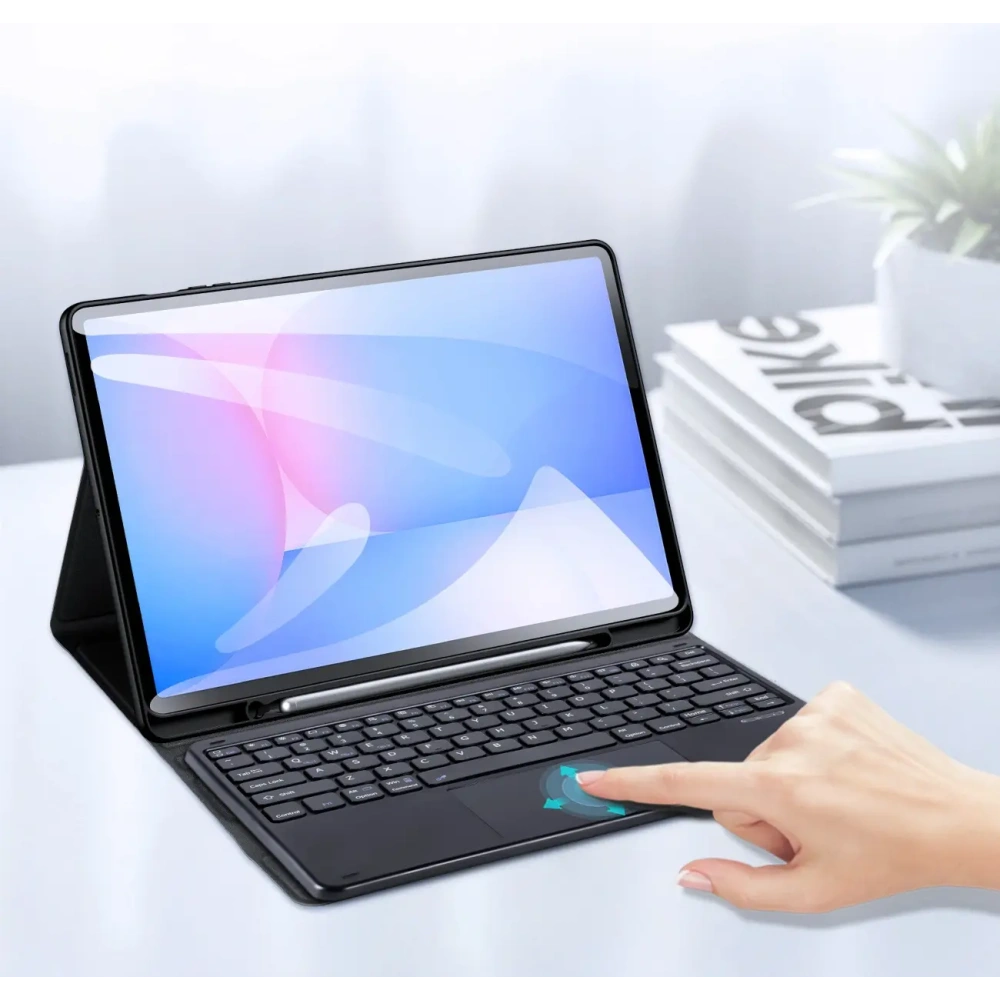Etui z klawiaturą Dux Ducis TK series do Samsung Tab S10 FE+ Plus czarne