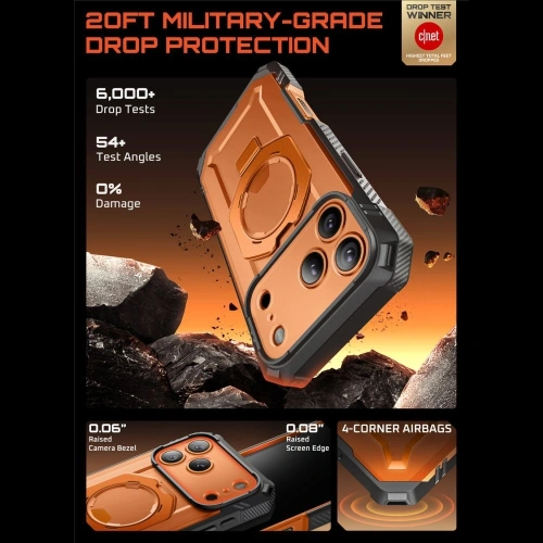 Etui Supcase Unicorn Beetle Grip Pro Mag MagSafe do Apple iPhone 17 Pro Max Coral