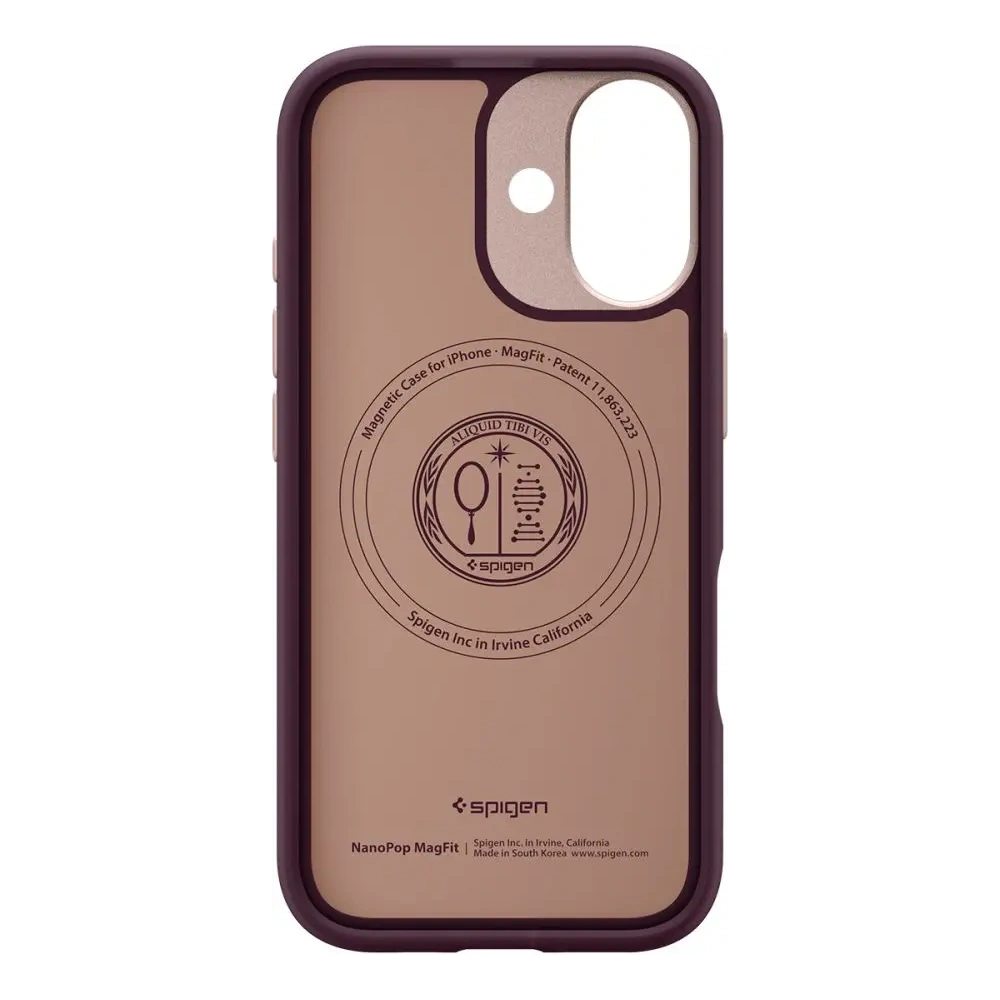 Etui Spigen Nano Pop Mag MagSafe do Apple iPhone 17 Burgundy Bean