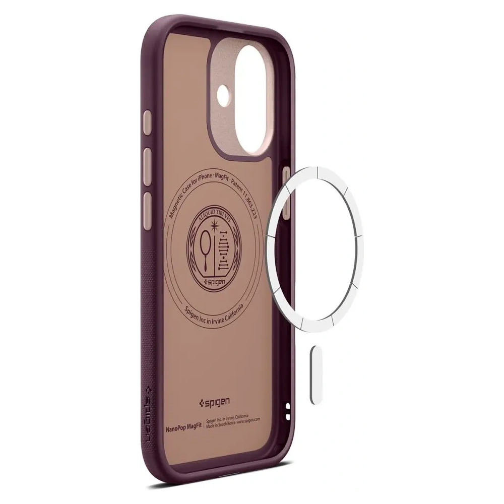 Etui Spigen Nano Pop Mag MagSafe do Apple iPhone 17 Burgundy Bean