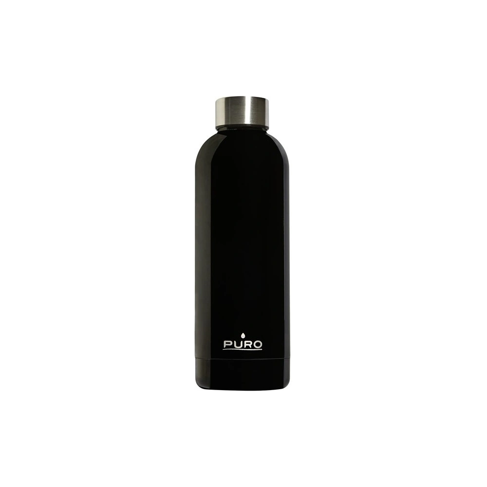 Hurtownia GSM - Termo láhev z nerezové oceli Puro Hot&Cold 500ml (Lesklá černá) - PUR159BLK - {ean13} - Hurt