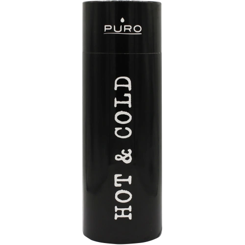 Butelka termiczna ze stali nierdzewnej Puro Hot&Cold 500ml (Shiny Black)
