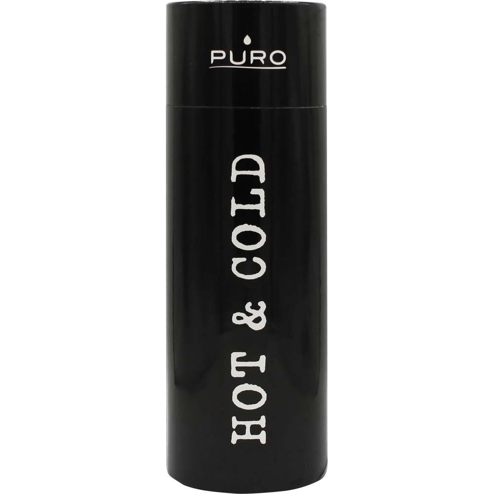 Hurtownia GSM - Termo láhev z nerezové oceli Puro Hot&Cold 500ml (Lesklá černá) - PUR159BLK - {ean13} - Hurt