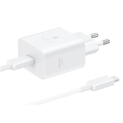 Ładowarka sieciowa Samsung T4511 PD 45W z kablem USB-A / USB-C 5A biały