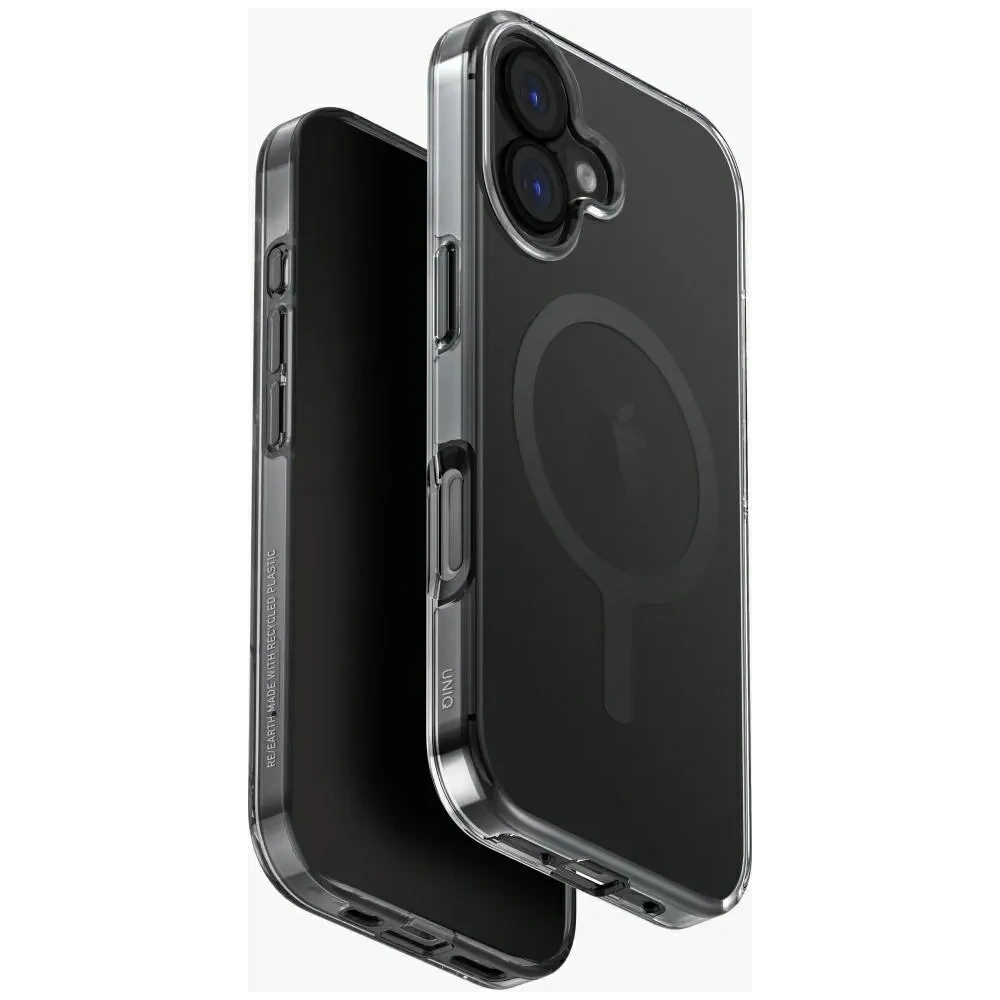 Etui UNIQ Clario do Apple iPhone 17 Magclick Charging czarny