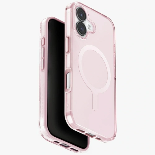 Etui UNIQ Clario do Apple iPhone 17 Magclick Charging różowy