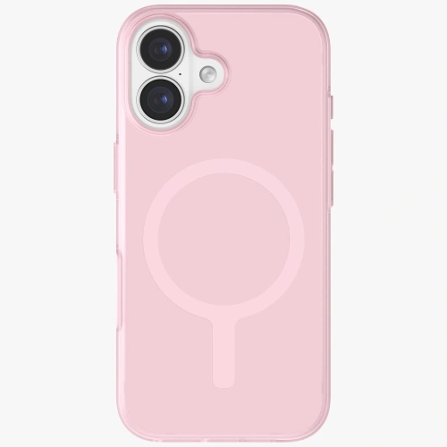 Etui UNIQ Clario do Apple iPhone 17 Magclick Charging różowy