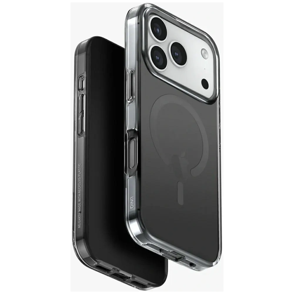 Etui UNIQ Clario do Apple iPhone 17 Pro Magclick Charging czarny