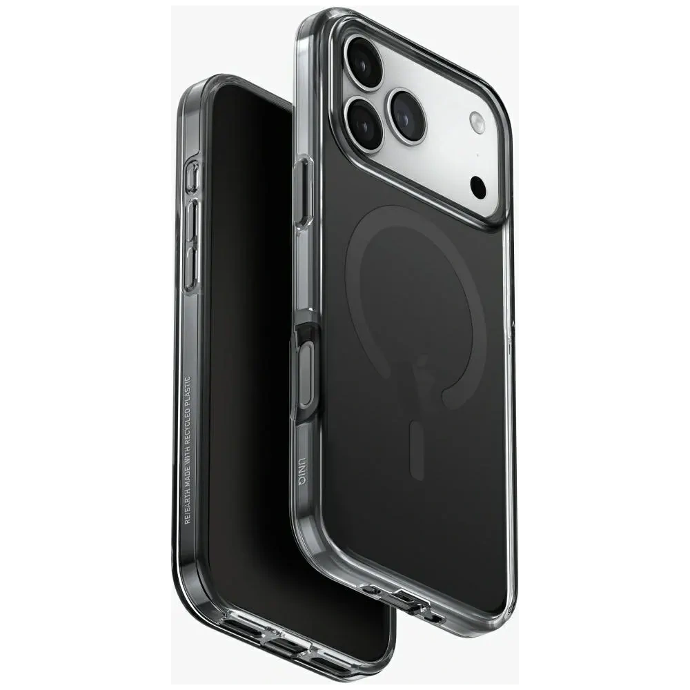 Etui UNIQ Clario do Apple iPhone 17 Pro Max Magclick Charging czarny