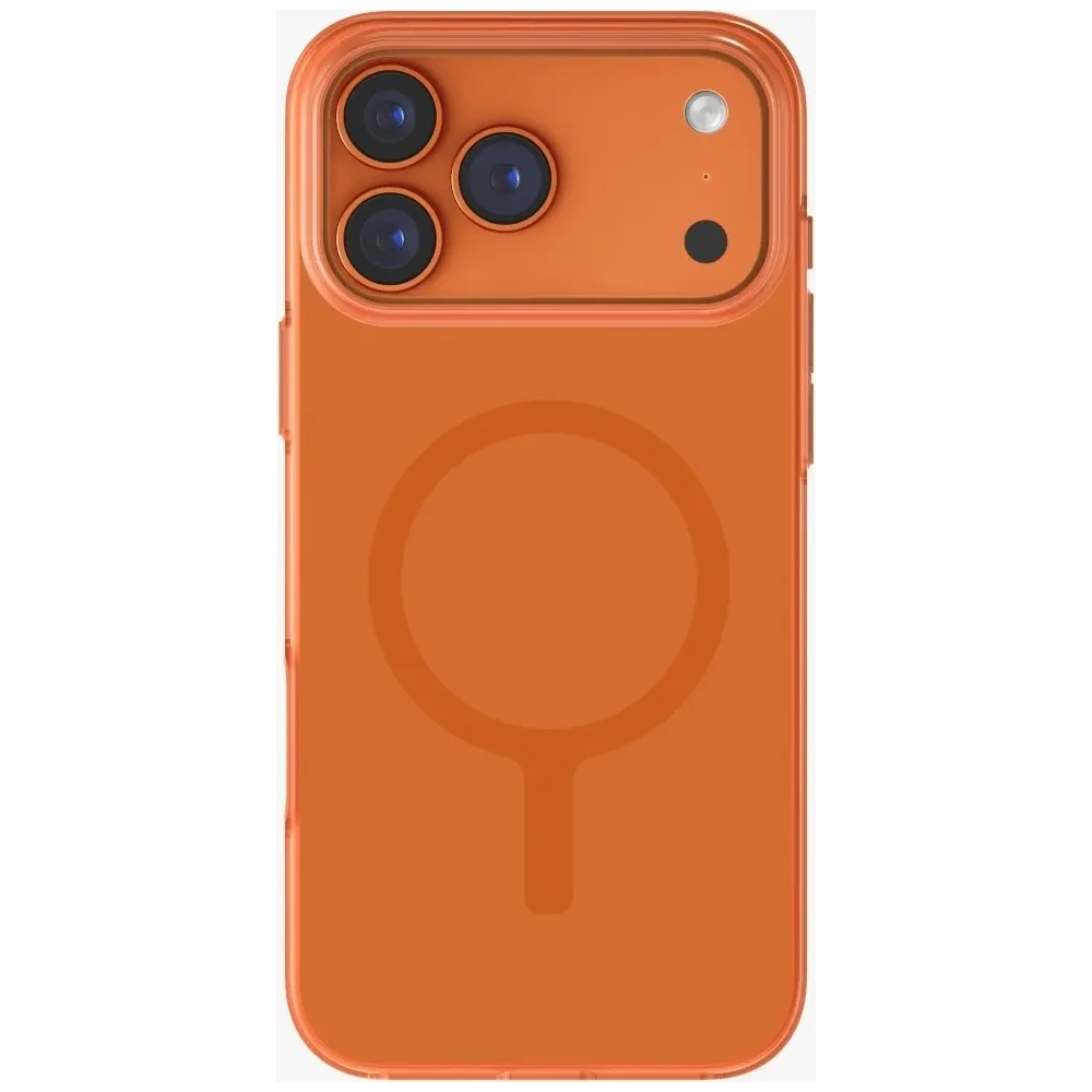 Etui UNIQ Clario do Apple iPhone 17 Pro Max Magclick Charging pomarańczowy