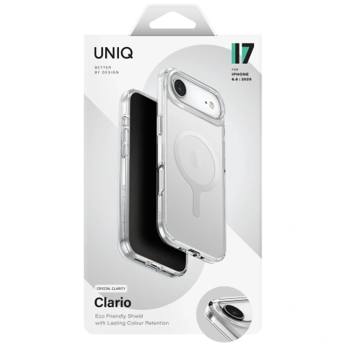 Etui UNIQ Clario do Apple iPhone Air Magclick Charging przezroczysty