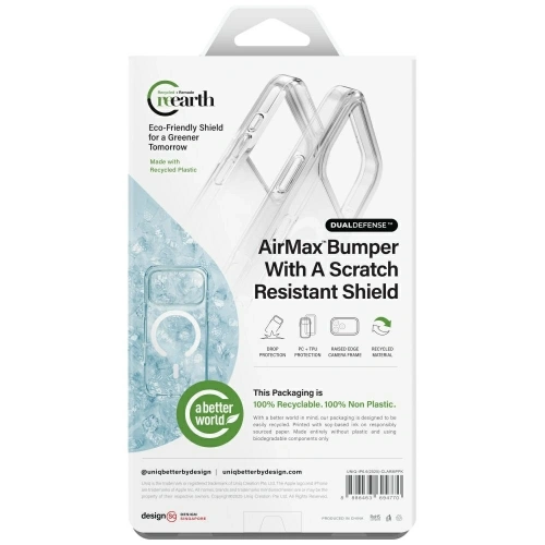 Etui UNIQ Clario do Apple iPhone Air Magclick Charging różowy