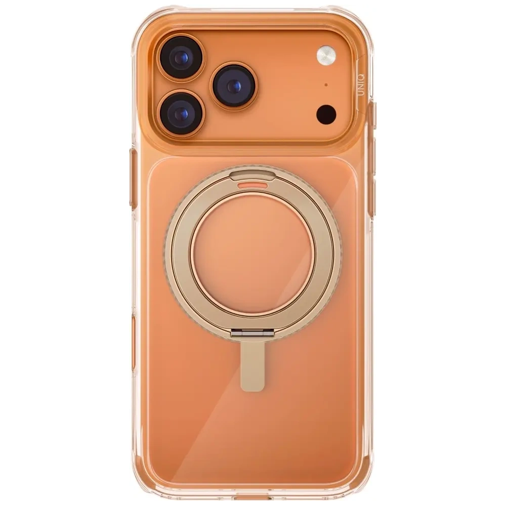 Etui UNIQ Swivix do Apple iPhone 17 Pro Max 360 Rotating Kickstand złoty